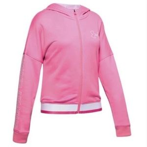 Under Armour Girls' Tech Terry Full Zip Hoodie, size YXL